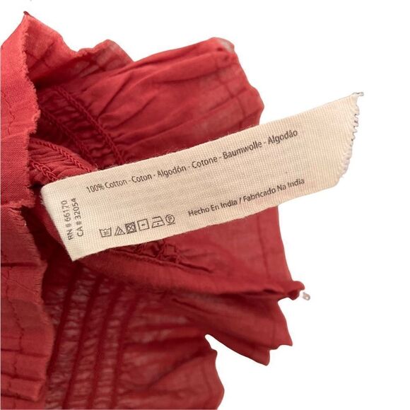 Free People Intimately Shirred Smocked Mini Halter Dress in Rust Orange Size S - Picture 13 of 13